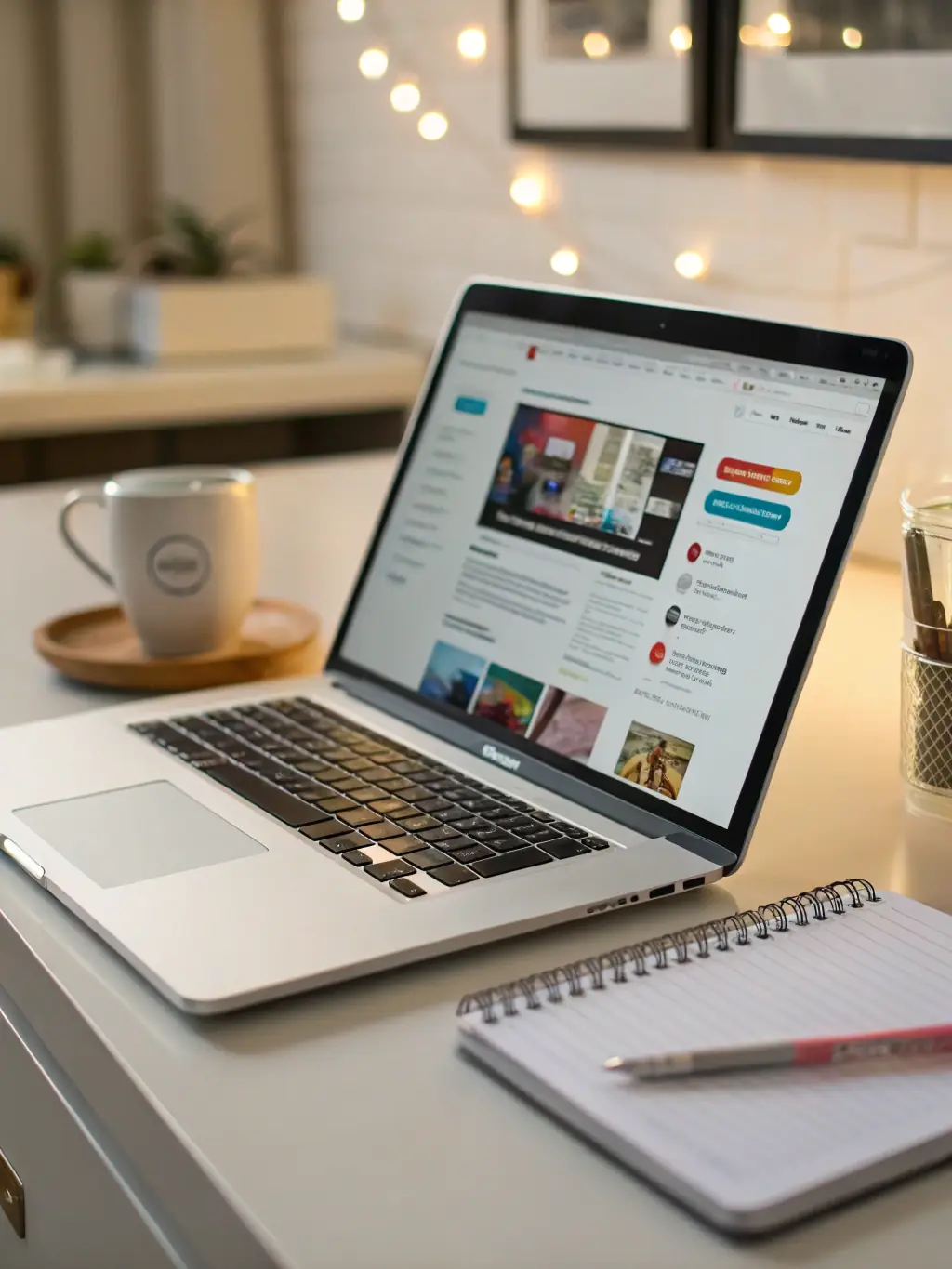 An image showcasing a website with clear call-to-action buttons and an intuitive navigation menu, emphasizing the user-centric design approach of Luna Media Solution.